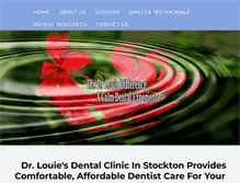 Tablet Screenshot of drlouiestocktondentist.com